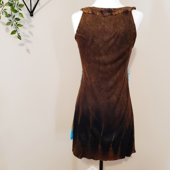 BOHO COLORFUL ASSYMETRICAL ETHICAL TUNIC - Picture 8 of 9